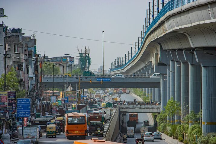 traffic chaos in India