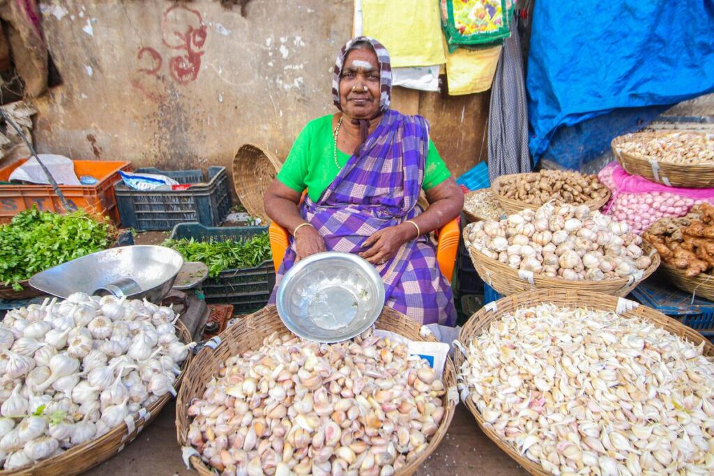 Vegetable vendor, experience India like a local