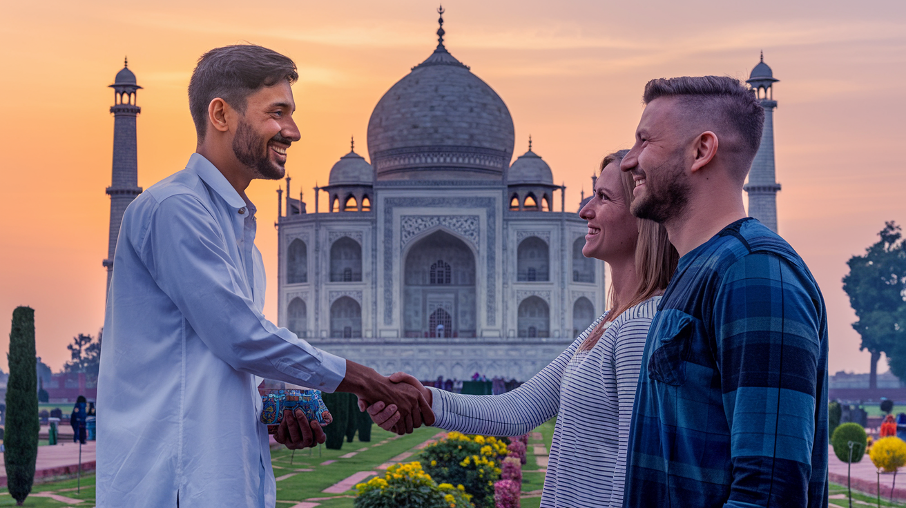 Hiring a local guide in India